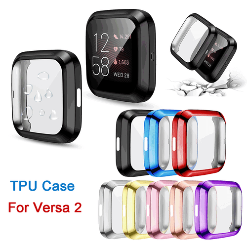 Case for Fitbit Versa 2 Soft TPU Silicone Shell Full Case Cover Screen Protector - 第 1/22 張圖片