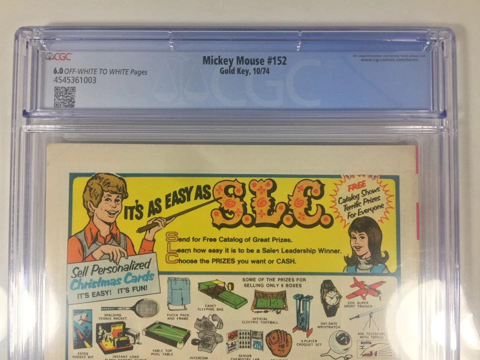 CGC Graded Walt Disney Mickey Mouse and Minnie Mouse #152 Gold Key Comics 1974 - Image 4 of 4