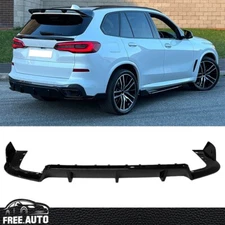 Clearance Sale Fits 19-25 BMW G05 X5 M Sport Rear Bumper Lip ABS Gloss Black 3PC