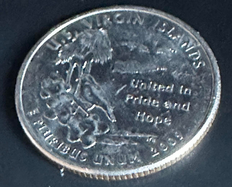 2009-D u.s virgin islands quarter error coin BU