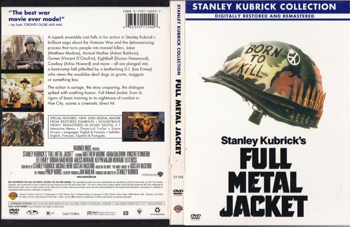 Full Metal Jacket (Fullscreen DVD, 2001, Stanley Kubrick