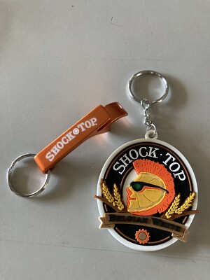 Shock Top Belgian White Orange Wheat bar beer Bottle Opener & Key Chain