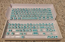 Cerakey Crazed Blue Ceramic Keycaps