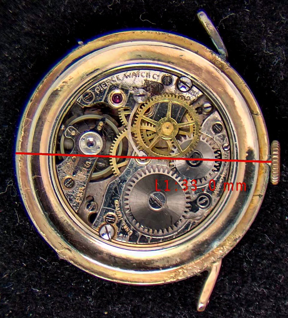 Pierce Militar Pilot Patina Men's Manual-Wind Vintage Watch