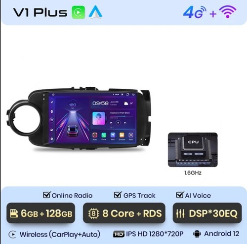 TOYOTA Yaris 3ª serie dal 2011 al 2020 - Autoradio Android 12 Carpali Navigatore - Afbeelding 13 van 13