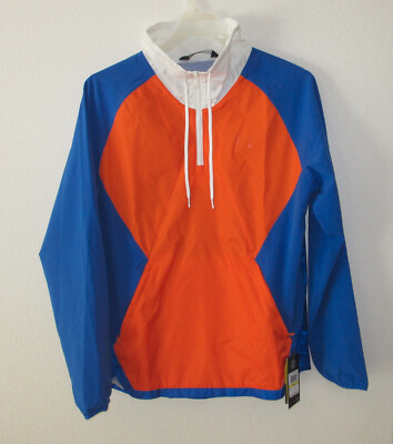 Under Armour Men's Stretch Woven 1/2 Zip Jacket Orange/Blue