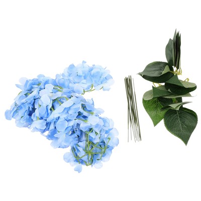  10 Pcs Artificial Flower Hydrangea Bulk Ornaments Blue Bride
