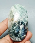 Very Rare Natural Feather Fluorite Sphere Palm Glow Under UV Light
