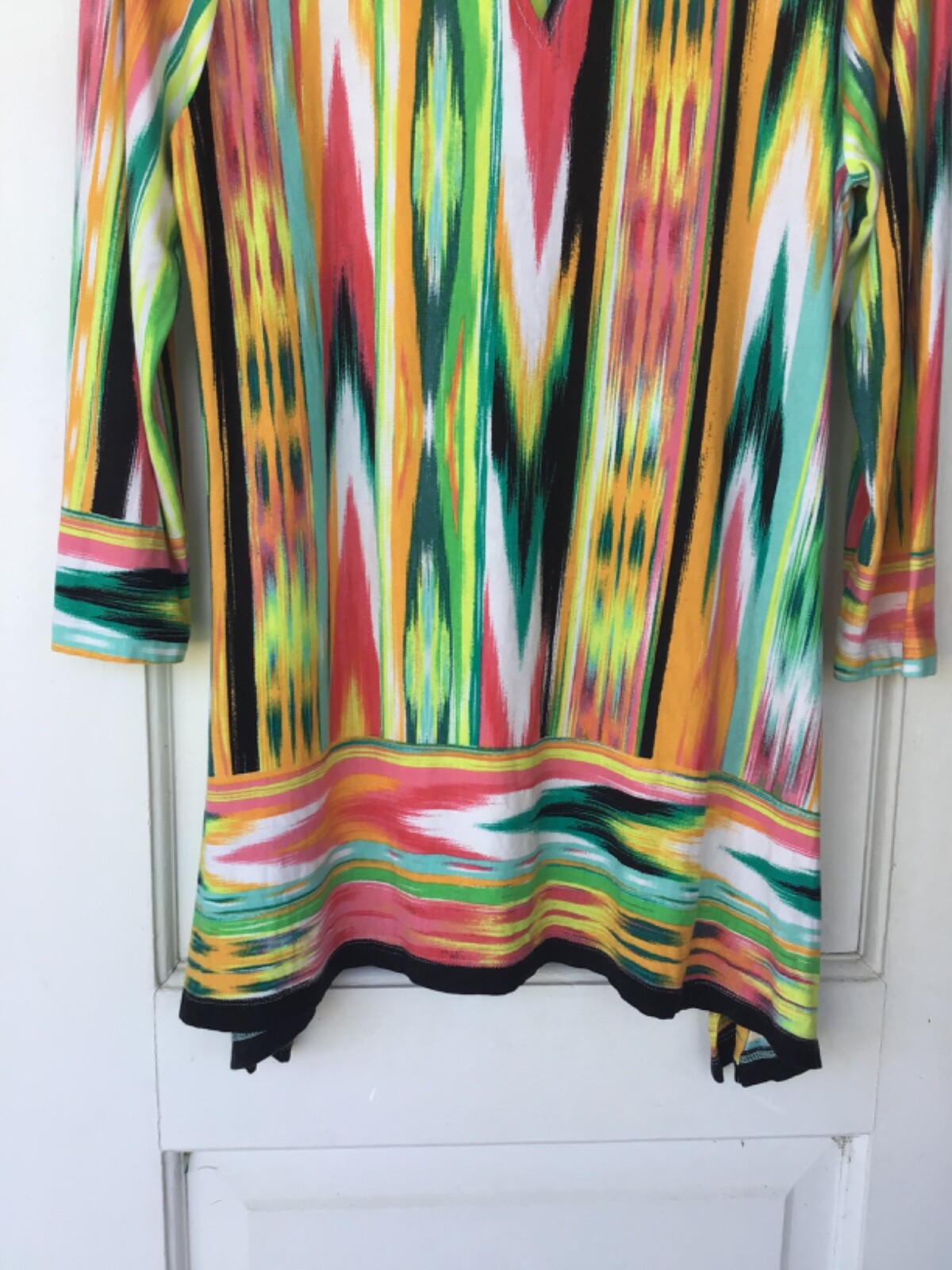 Ruby Rd. Striped Multicolor Small Tunic Scoop Nec… - image 5