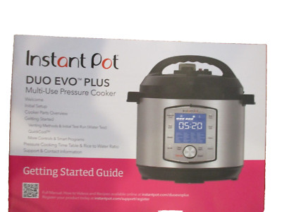 Instant Pot  DUO EVO PLUS Getting Started Guide - Hard to Find - Only $8