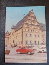 vtg postcard freiberg sachs stadt bergbaumuseum am Untermarkt Germany