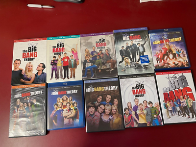 The Big Bang Theory Series Lot - Seasons 1-10 - DVD Set - Blu-ray 