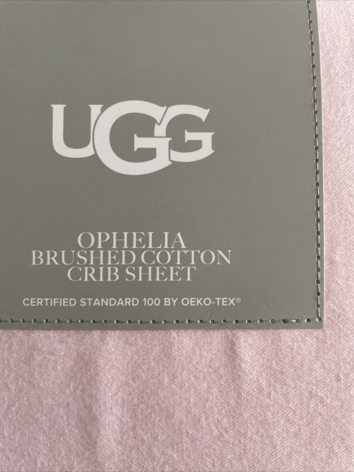 UGG Ophelia Brushed Cotton Crib Sheet! 28x52! Colorpink eBay