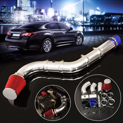 Universal Car Cold Air Intake Filter Alumimum Induction Kit Pipe Hose System US