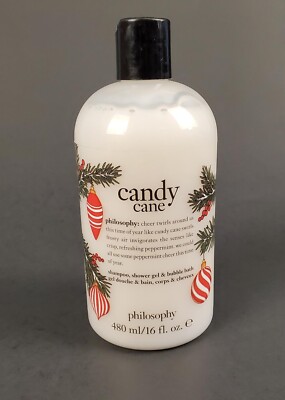 Philosophy Candy Cane Shampoo Bath And Shower Gel 16oz / 480ml