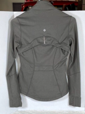 Lululemon Define Jacket Full Zip Yoga Workout Dark Olive Green Sz