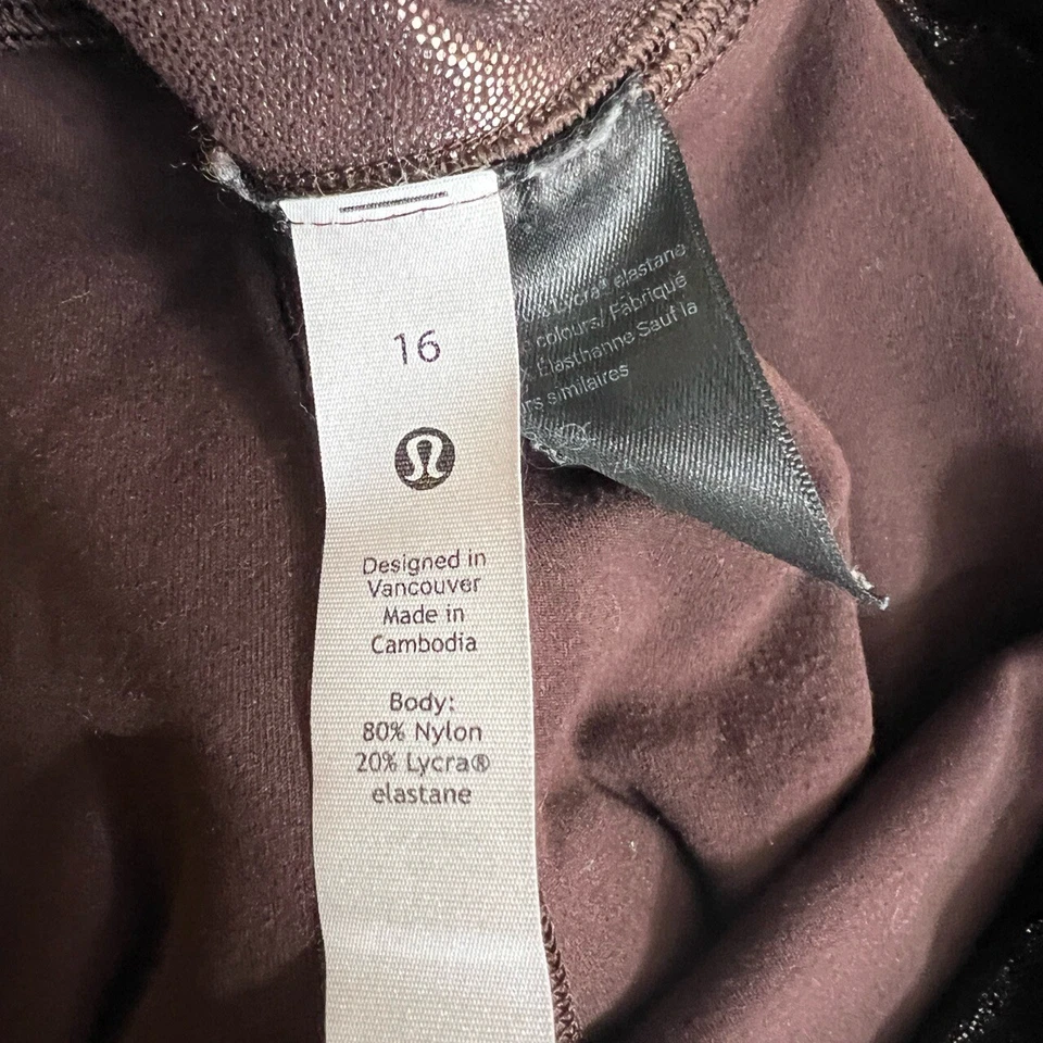 Lululemon Align Legging 25" Shine Radiate Foil Print French Press 16 - Image 3 of 4