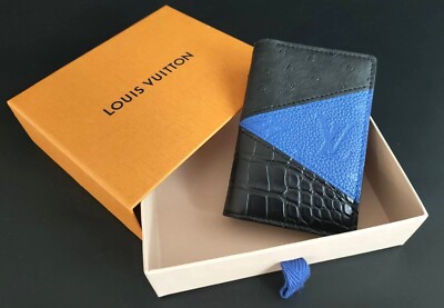 Louis Vuitton Exotic Alligator and Ostrich Pocket Organizer Wallet