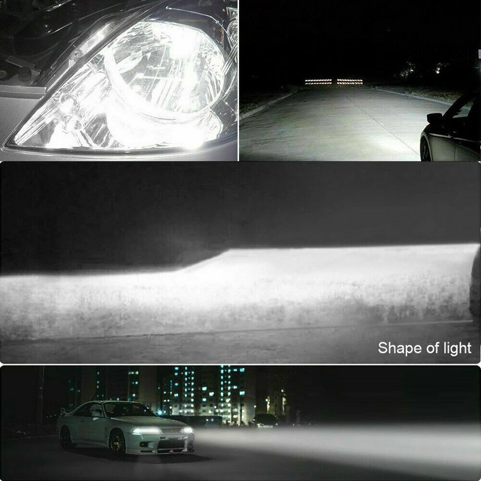 4x LED Combo 9005 9006 Headlight Bulbs High Low Beam Kit 6500K Xenon White - Image 3 of 4