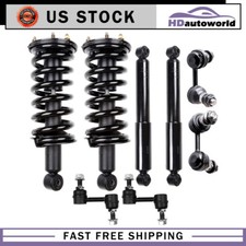 4WD Front Struts Rear Shocks Sway Bars for 2004 2005 2006 - 2015 Nissan Armada
