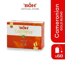 4 Boxes X 60 teabags BOH Plantation Cameronian Gold Blend Tea Malaysian
