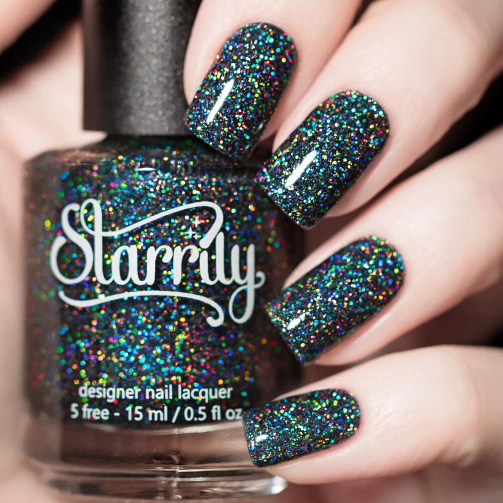 Starrily Black Diamond Stunning Black Holographic Holo Glitter