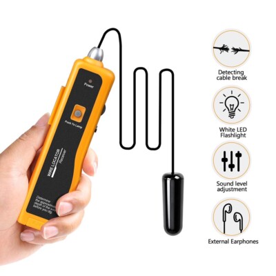 Underground Wire Tracer KOLSOL F02 Pro Underground Wire Locator Cable Tester Cables Garden... Underground Wire Tracker