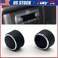 2X Rear Audio Control Knob Dial Tuner For Chevy GMC Cadillac Buick Radio Button