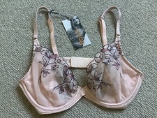 M&S - Rosie - plunge silhoutte blush pink bra 34A - BNWT