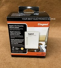 NEW Legrand DA2304-V1 ON-Q Gigabit 4-Port Powerline Network Adapter