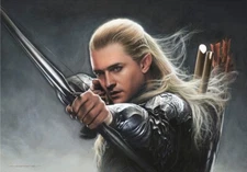 Legolas Greenleaf Sindar Elf Woodland Realm Orlando Bloom LOTR Fine Art Portrait