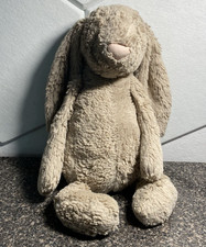 Jellycat London Bashful Bunny Rabbit Plush Stuffed Medium Beige 15" FLAW