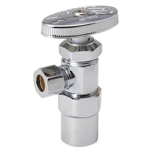 ProLine Series 192-732HC 1/2" CPVC x 3/8" OD Compression Angle Stop Valve, 10-Pk