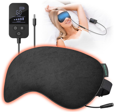 Heated Eye Mask -  Rechargeable Electric Eye Mask for Dry Eyes, 2500 Mah Large B