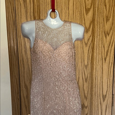 Sean Collection Blush Swirl Embellished Gown size 2