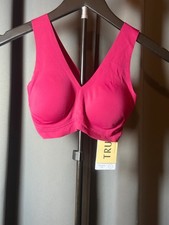 True  Co True Body Lift V-Neck Wireless Bra in Red Berry Women's Small NWT