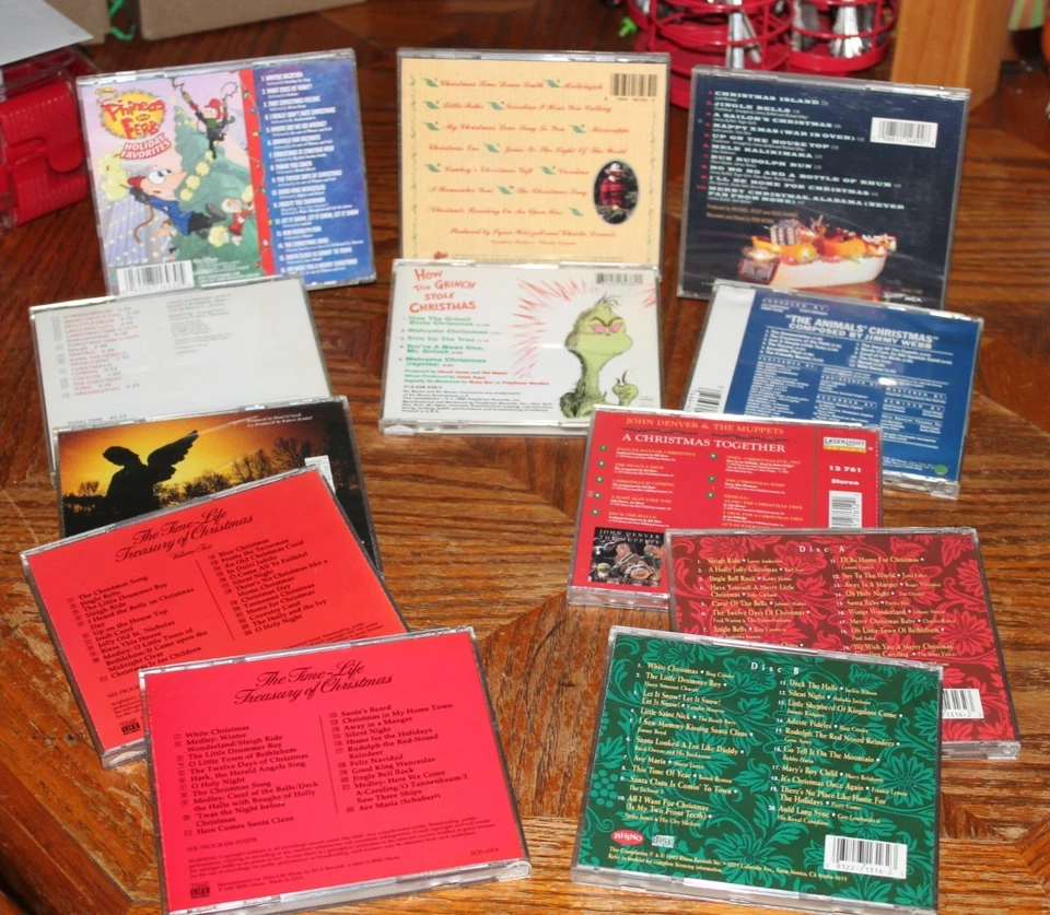 Christmas Lot of 12 CDs. 40s 50s 60s 70s 80s 90s Vintage Rock Pop Easy Listening - Imagem 2 de 3