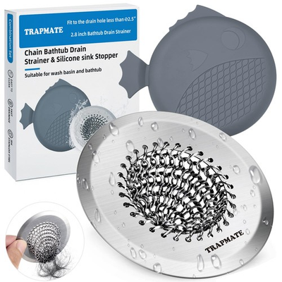 #ad #ad Bathtub Stopper Drain Strainer Kit 2.8quot; Easy Clean Tub Shower Drain Hair Cat... $17.01