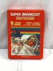1981 Vintage Atari 2600 Super Breakout Video Game Boxed Working Complete FREESHP