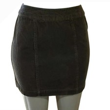 American Eagle Corduroy Mini Skirt 4 Olive Green Paneled Mid Rise Casual Boho