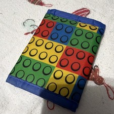 Colorful Geometric Trifold Wallet for Boys, Multicolor Canvas, One Size