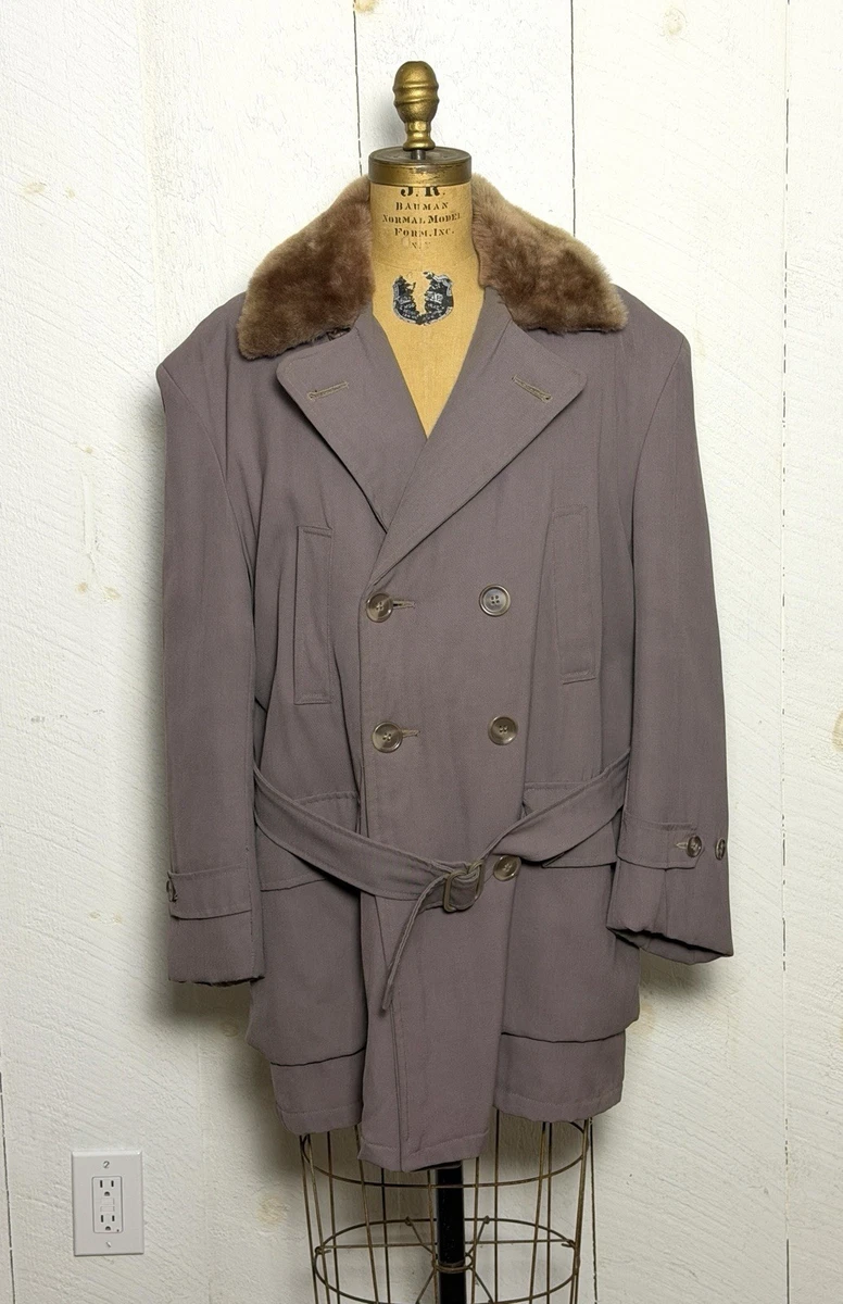 Gabardine 1950s Vintage Outerwear Coats & Jackets for Men for sale