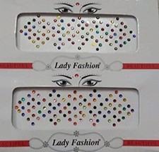 10Pack Multi Color Size Indian Bindi Round Dots Tattoo Body Art Sticker Freeship