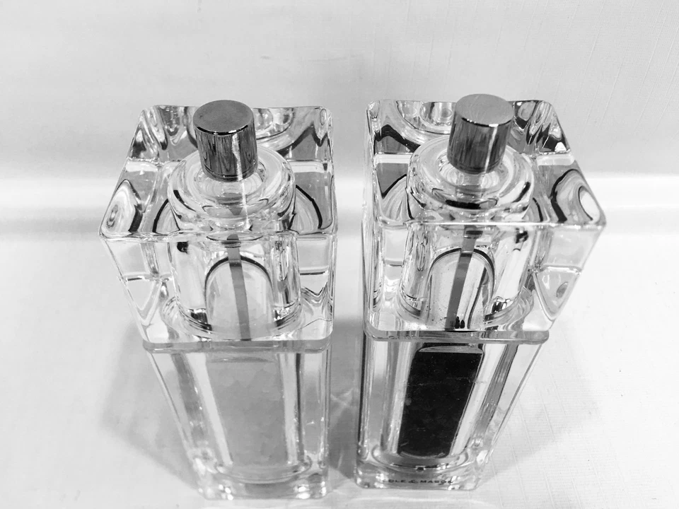 Cole & Mason H33501P Cube Clear Salt & Pepper Mill Precision Acrylic Set - Image 2 of 4