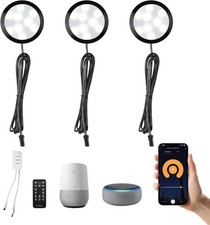 3 Pack Smart Under Cabinet Lights Hardwired,Dimmable LED Light for Kitchen