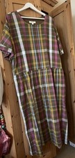 SEASALT DRESS Checked Cotton BNWOT Unworn  Petite Plus Size 20 