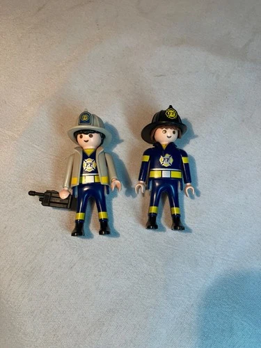 Playmobil 1997 Fireman Lot Of 2 Vintage