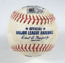 2023 Rangers Nationals Game Used Baseball Josh Sborz Alex Call RBI Single 2