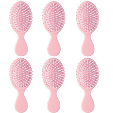 6 Pcs Mini Hair Brush,Travel Detangling Brush with Exquisite Packaging Box,Mini