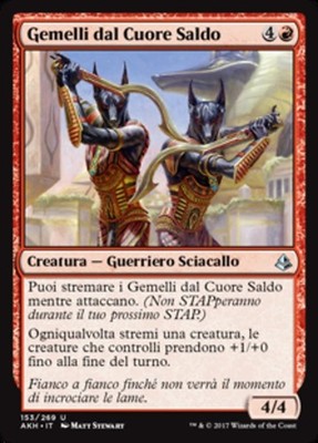 MTG Magic AKH Amonkhet - 1x ITA EX 153 U Cufflinks from Heart Balance